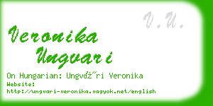 veronika ungvari business card